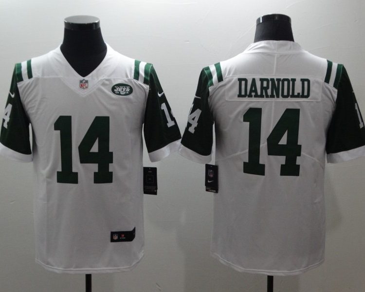 Men's New York Jets Sam Darnold #14 White Jersey