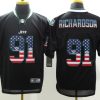 Men's New York Jets Sheldon Richardson #91 Black Jersey