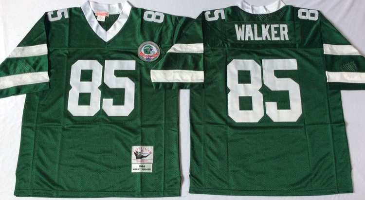 Men's New York Jets Wesley Walker Mitchell & Ness Green Legacy Jersey