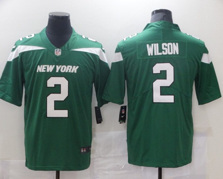 Men's New York Jets Zach Wilson #2 Gotham Green Jersey