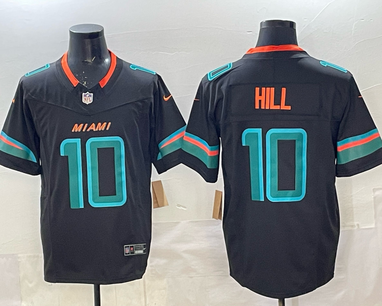 Men's Miami Dolphins Tyreek Hill #10 Pitch Blue 2025 Rivalries Collection Limited Jersey