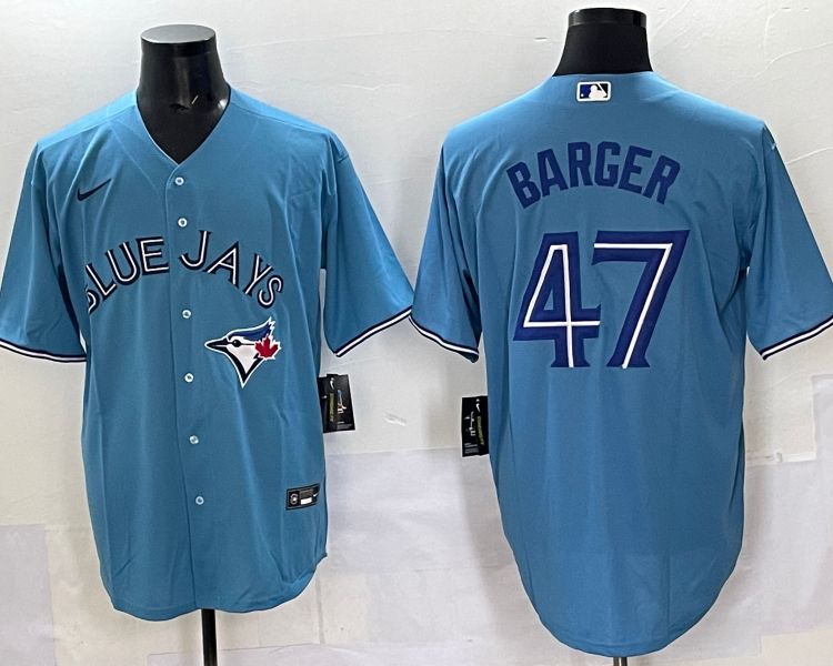 Men's Toronto Blue Jays Addison Barger #47 Powder Blue Jersey