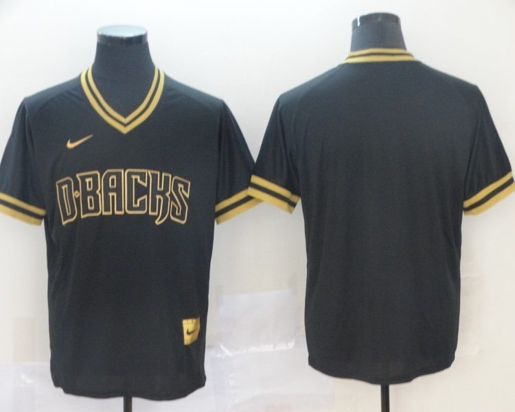 Men's Arizona Diamondbacks Black Alternate Blank Jersey