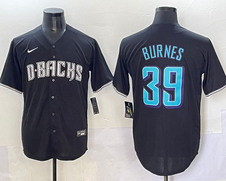 Men's Arizona Diamondbacks Corbin Burnes #39 Black Jersey
