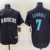 Men's Arizona Diamondbacks Corbin Carroll #7 Black Jersey