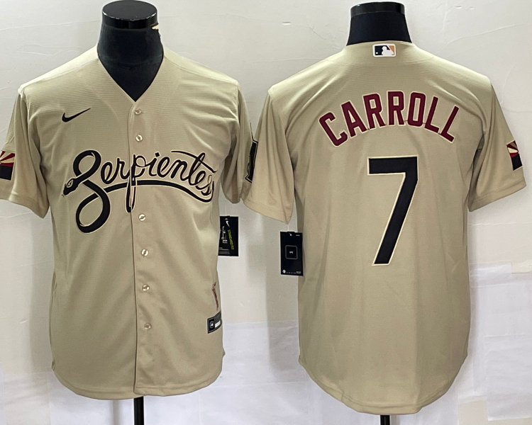 Men's Arizona Diamondbacks Corbin Carroll #7 Sand City Connect Jersey