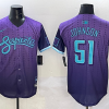 Men's Arizona Diamondbacks Randy Johnson #51 Purple 2025 City Connect Limited Jersey