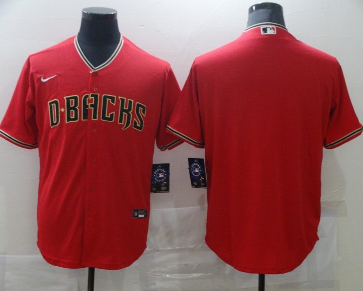 Men's Arizona Diamondbacks Red Blank Jersey