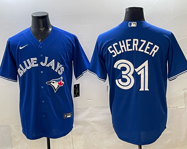 Men's Toronto Blue Jays Max Scherzer #31 Rush Blue Jersey