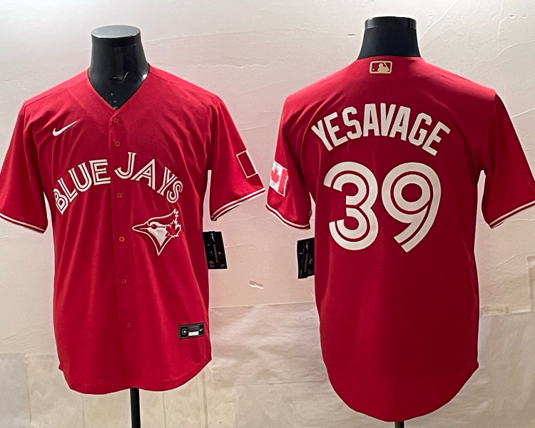Men's Toronto Blue Jays Trey Yesavage #39 Red Jersey