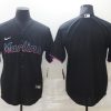 Men's Miami Marlins Black Alternate Blank Jersey