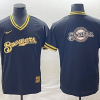 Men's Milwaukee Brewers Black Team Jersey