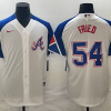 Men's Atlanta Braves Max Fried #54 White 2023 City Connect Jersey