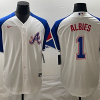 Men's Atlanta Braves Ozzie Albies Nike White 2023 City Connect Jersey