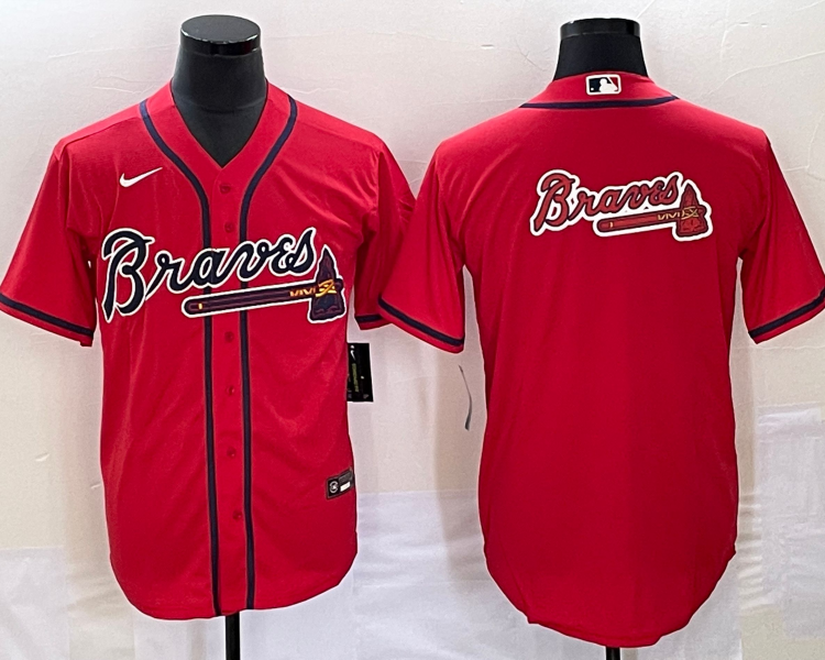Men's Atlanta Braves Red Team Jersey