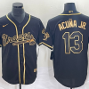 Men's Atlanta Braves Ronald Acuna Jr. #13 Black Jersey