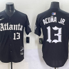 Men's Atlanta Braves Ronald Acuna Jr. #13 Black Limited Jersey