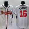 Men's Atlanta Braves Travis d'Arnaud #16 White Jersey
