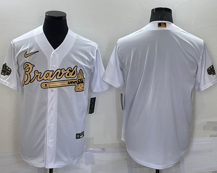 Men's Atlanta Braves White Blank Jersey