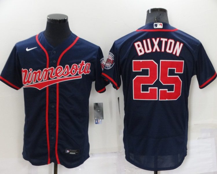 Men's Minnesota Twins Byron Buxton #25 Navy Jersey