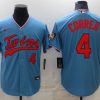 Men's Minnesota Twins Carlos Correa #4 Blue Baseball Jersey