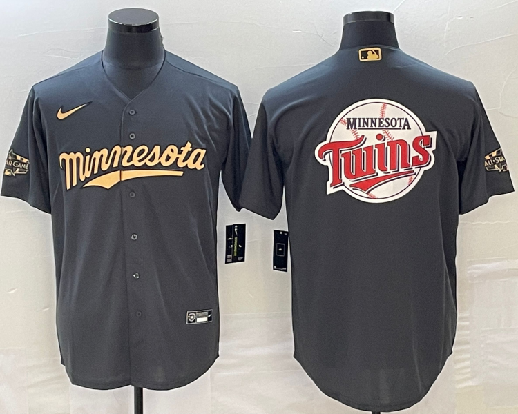 Men's Minnesota Twins Dark Grey Jersey