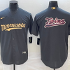 Men's Minnesota Twins Dark Grey Logo Jersey