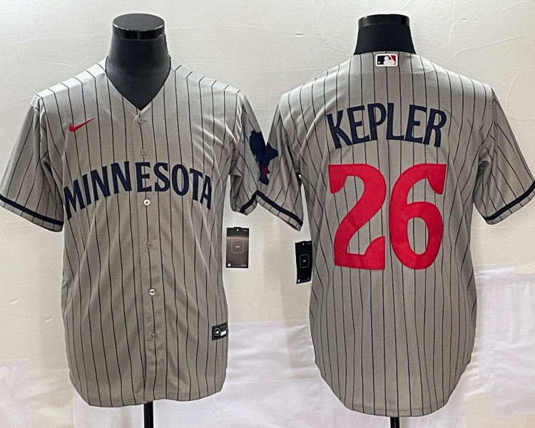 Men's Minnesota Twins Max Kepler #26 Gray Alternate Jersey