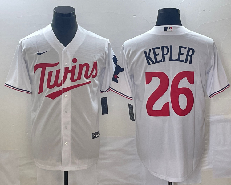 Men's Minnesota Twins Max Kepler #26 White Home Jersey