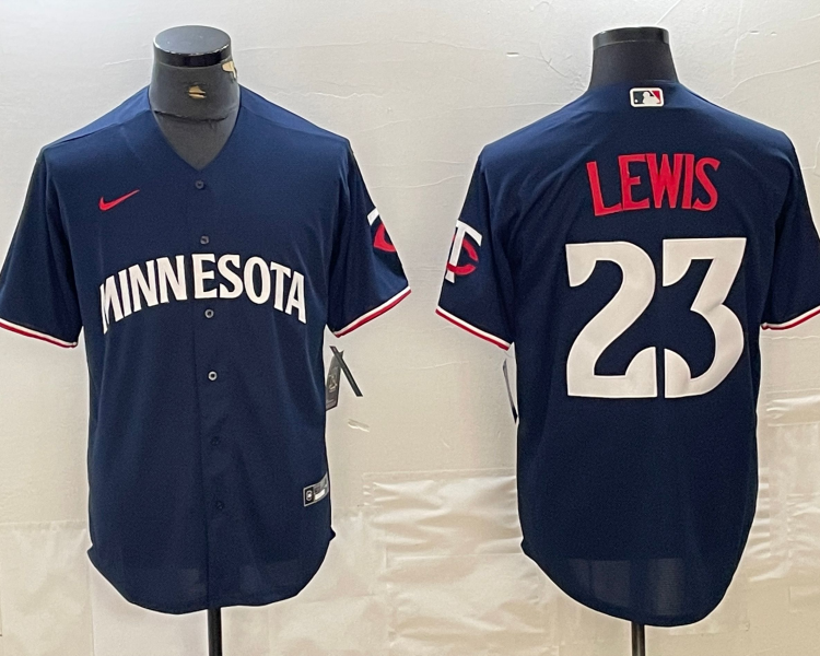 Men's Minnesota Twins Royce Lewis #23 Navy Alternate Jersey