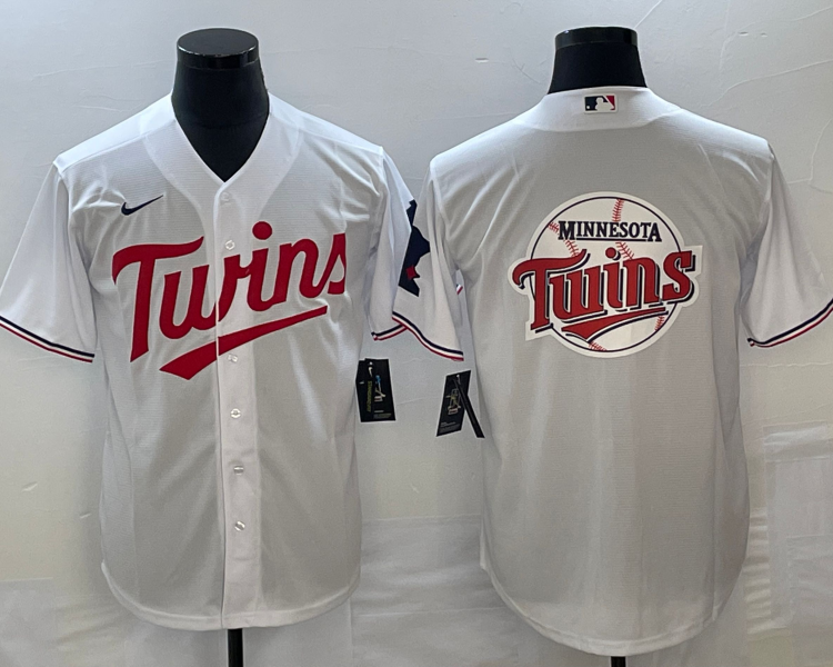 Men's Minnesota Twins White Home Team Jersey
