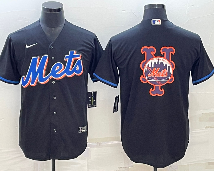 Men's New York Mets Black 2022 Alternate Jersey