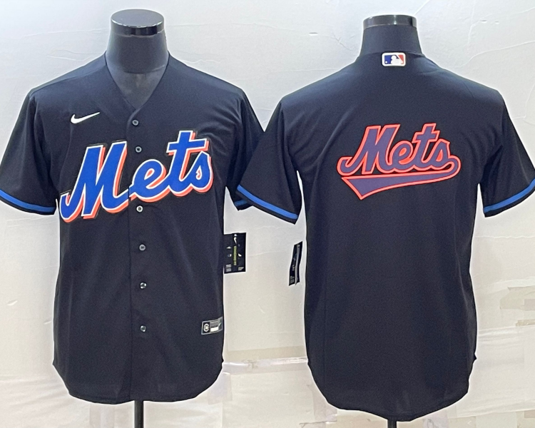 Men's New York Mets Black 2022 Alternate Team Jersey