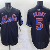Men's New York Mets David Wright #5 Black Jersey