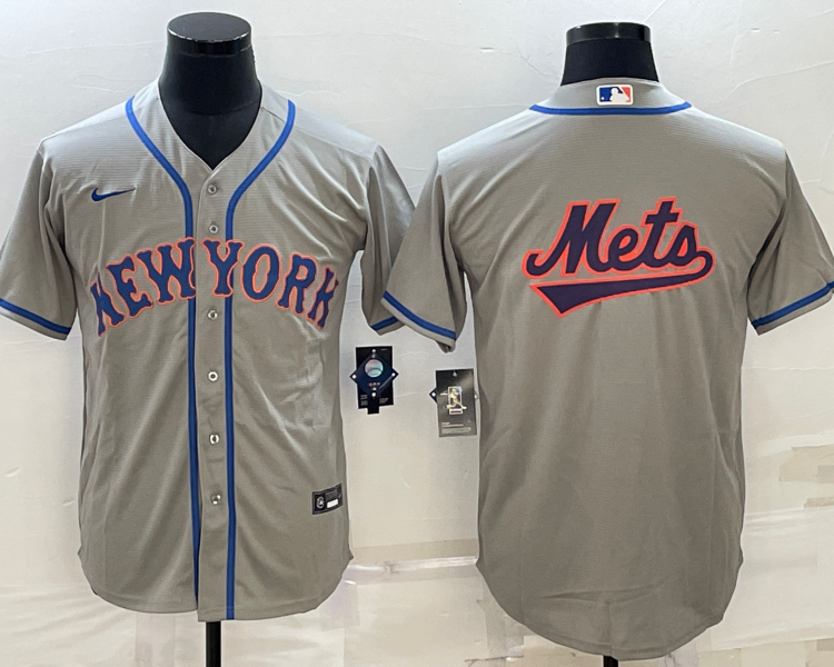 Men's New York Mets Gray Road Authentic Team Jersey