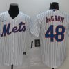 Men's New York Mets Jacob deGrom #48 White Baseball Jersey