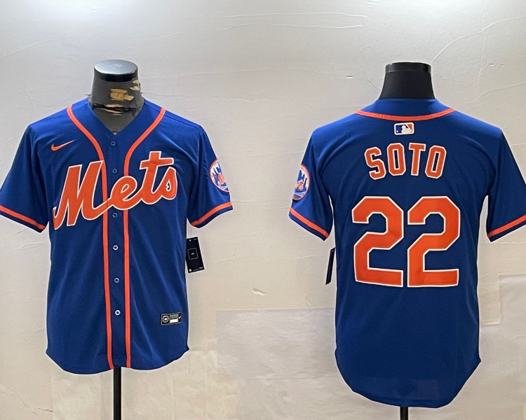 Men's New York Mets Juan Soto #22 Royal Alternate Jersey