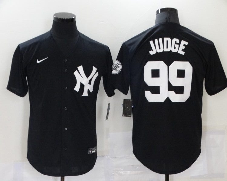 Men's New York Yankees Aaron Judge #99 Black Baseball Jersey