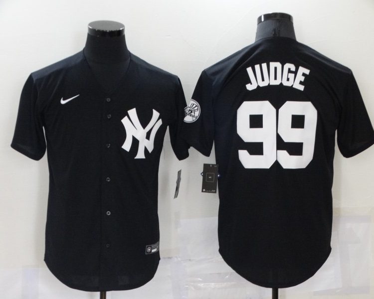 Men's New York Yankees Aaron Judge #99 Black Baseball Jersey