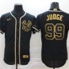 Men's New York Yankees Aaron Judge #99 Black Stitched Jersey