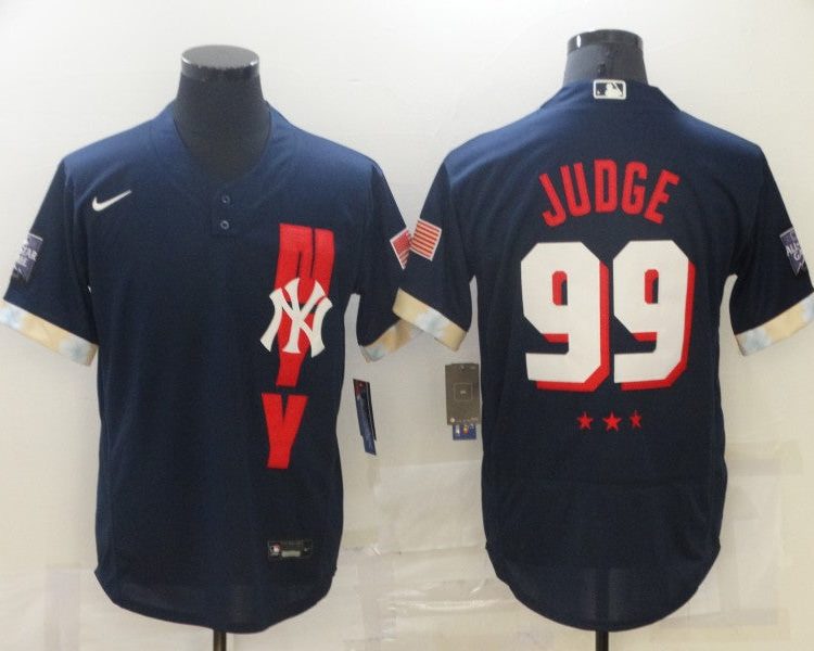 Men's New York Yankees Aaron Judge #99 Navy All Star Jersey