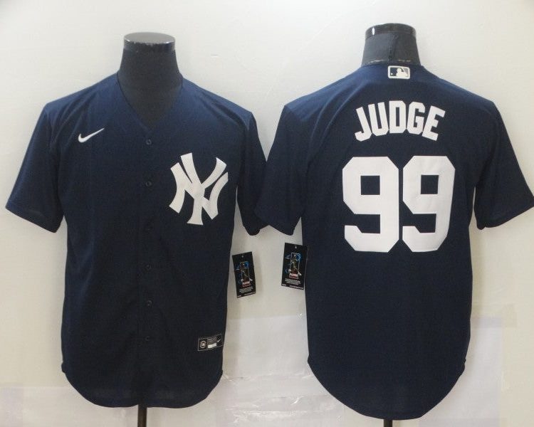 Men's New York Yankees Aaron Judge #99 Navy Baseball Jersey