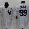 Men's New York Yankees Aaron Judge #99 White Jersey
