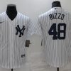 Men's New York Yankees Anthony Rizzo #48 White Baseball Jersey
