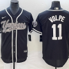 Men's New York Yankees Anthony Volpe #11 Black Jersey Joint Edition