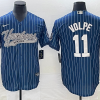 Men's New York Yankees Anthony Volpe #11 Blue Jersey Joint Edition