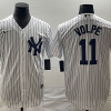 Men's New York Yankees Anthony Volpe #11 White Home Jersey
