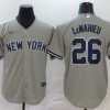 Men's New York Yankees DJ LeMahieu #26 Gray Baseball Jersey