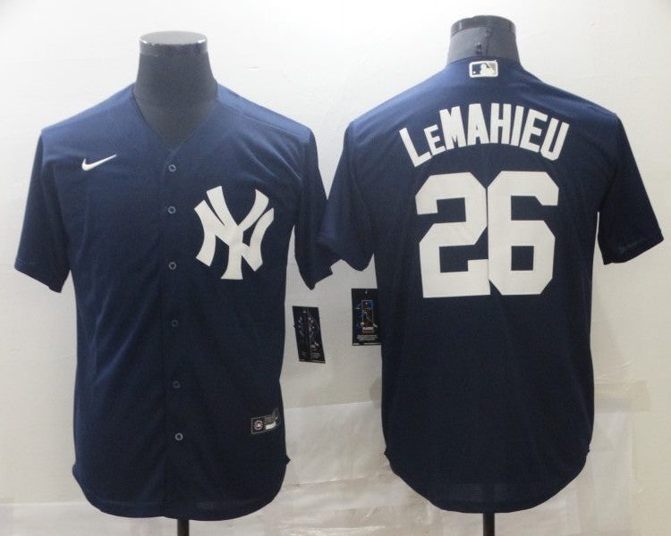 Men's New York Yankees DJ LeMahieu #26 Navy Baseball Jersey
