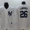 Men's New York Yankees DJ LeMahieu #26 White Baseball Jersey